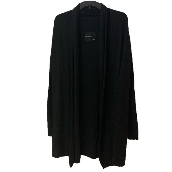 Olivaceous Black Long Soft Open Cardigan - Picture 1 of 7